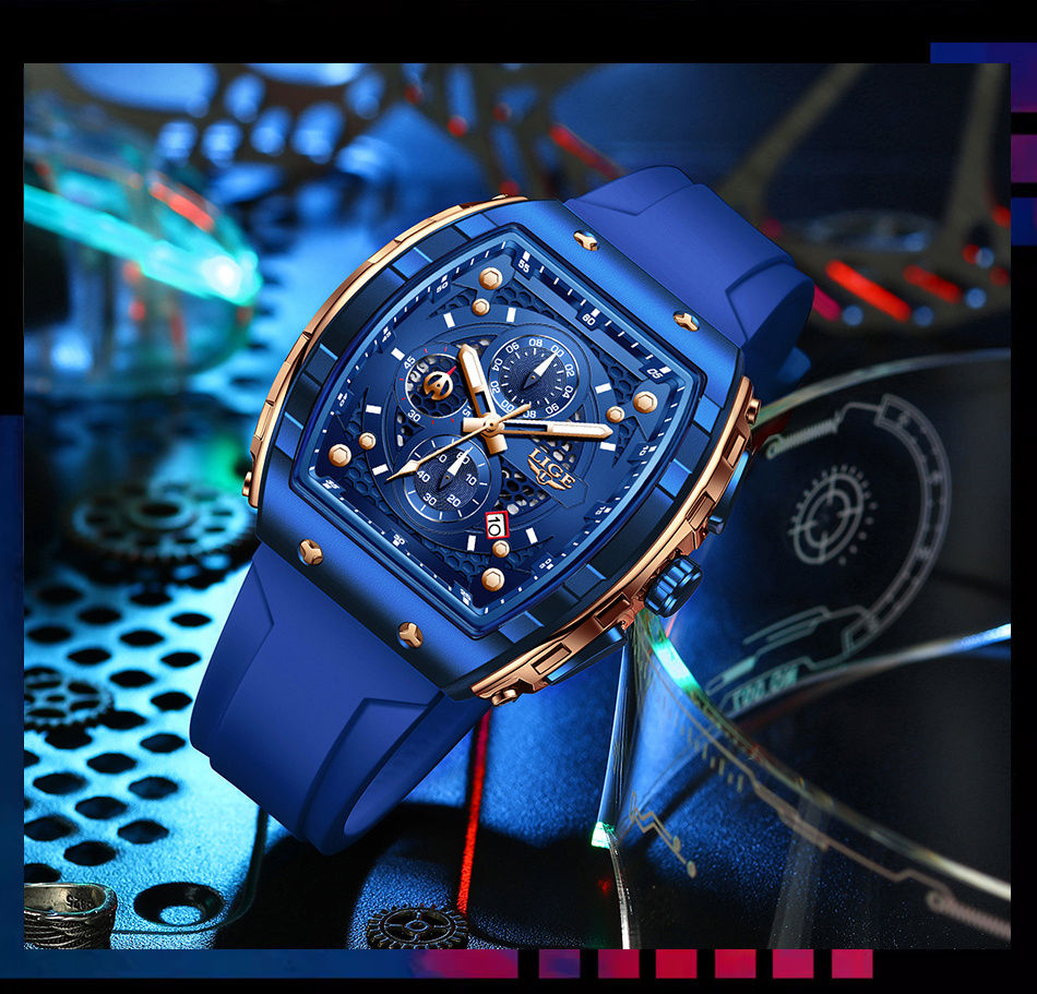 Thumbnail: 2026 LIGE Top Brand Luxury Watches Men Sport Waterproof Quartz Mens Watch Milita