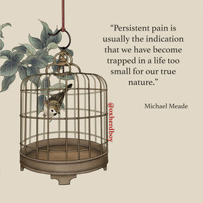 #125: "Persistent pain is usually the indication that we have become..."