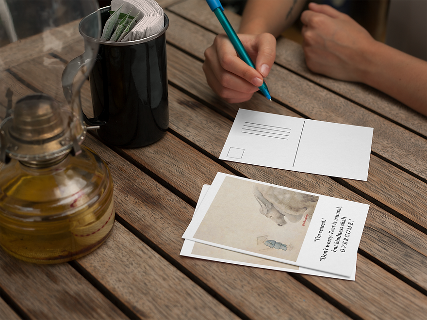 girl-about-to-write-on-an-oxherd-boy-postcard