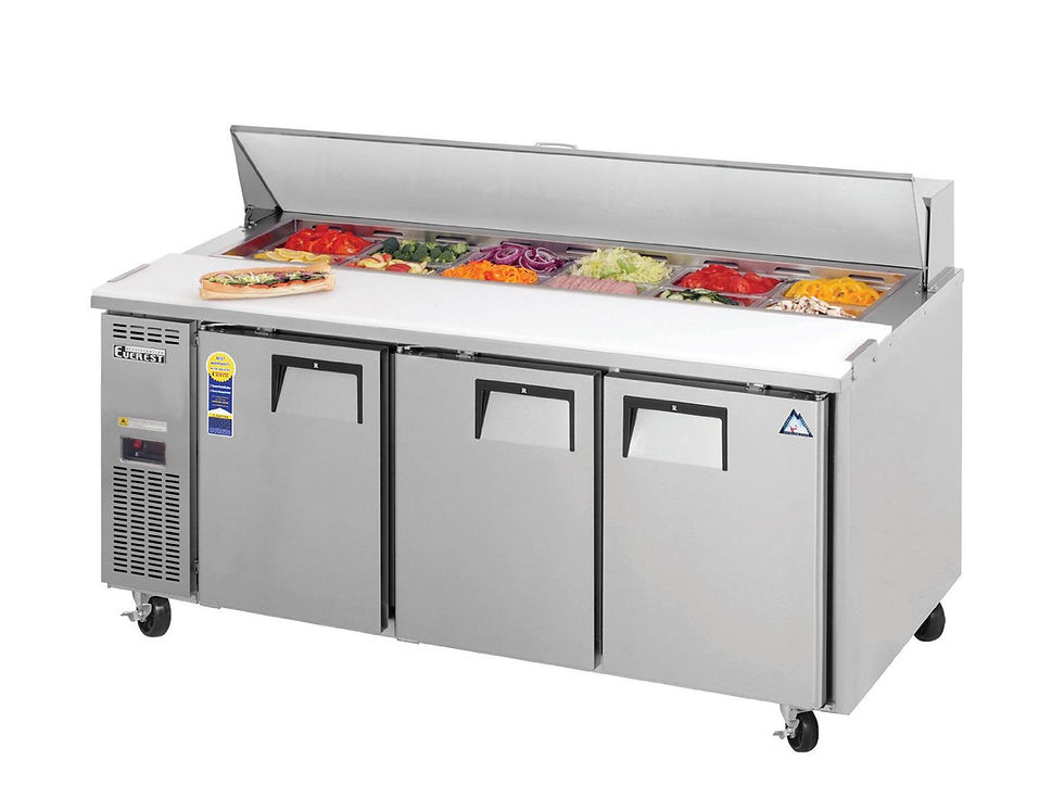 Everest Refrigeration EPR3 Sandwich Prep Table,