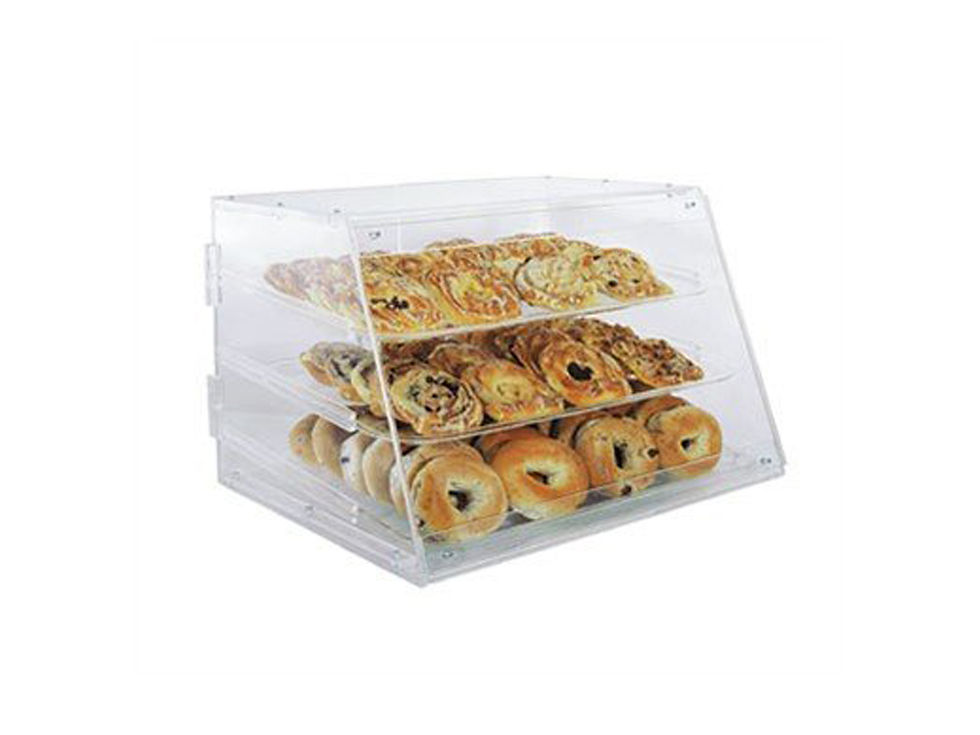 Pastry display case 3 tray 21 x 17.25 x 16.5