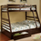 Thumbnail: CALIFORNIA TWIN/FULL BUNK BED CM-BK588BK