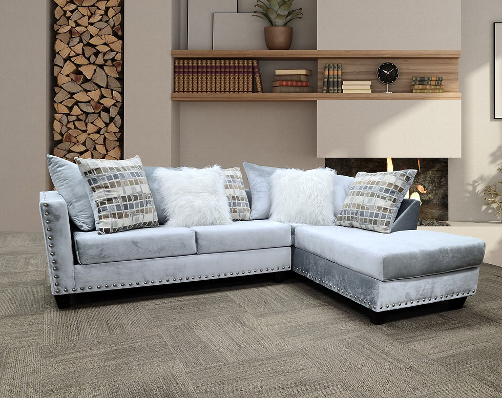 Thumbnail: 2019 BLACK/BLUE/CHARCOAL/CREAM/SILVER SECTIONAL