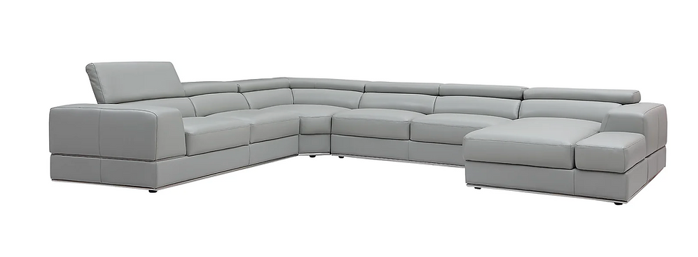 Thumbnail: PELLA ITALIAN LEATHER U-SHAPE SECTIONAL    MI-5106