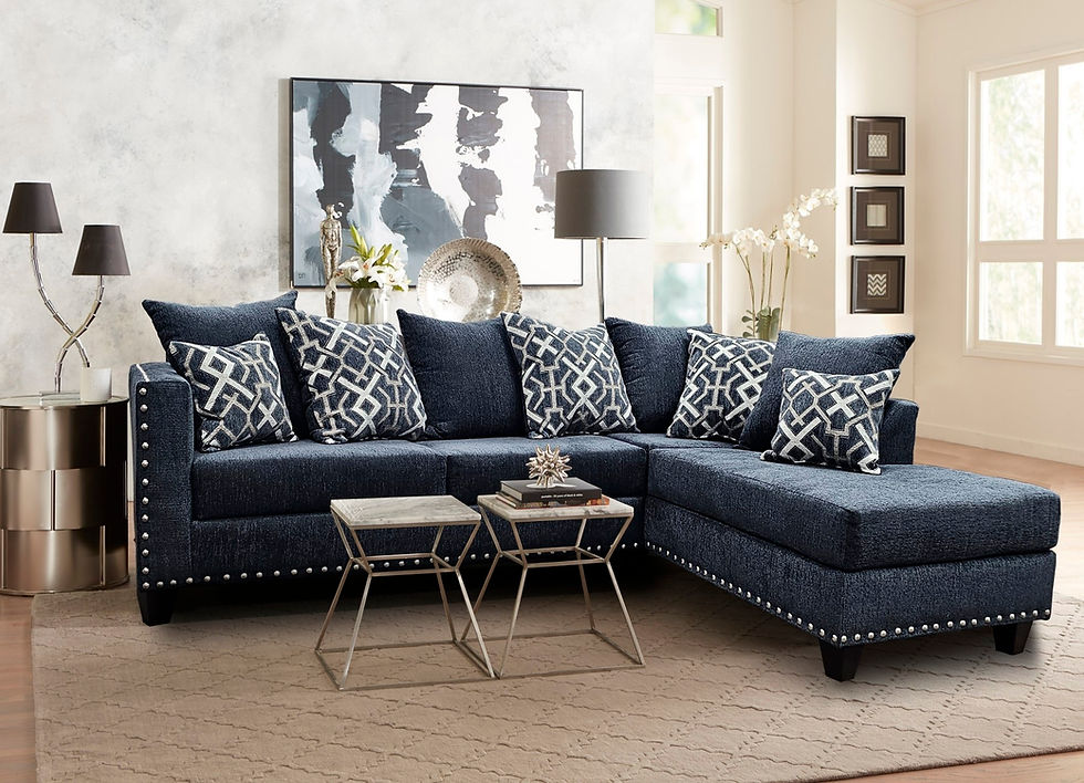 Thumbnail: 2019 BLACK/BLUE/CHARCOAL/CREAM/SILVER SECTIONAL