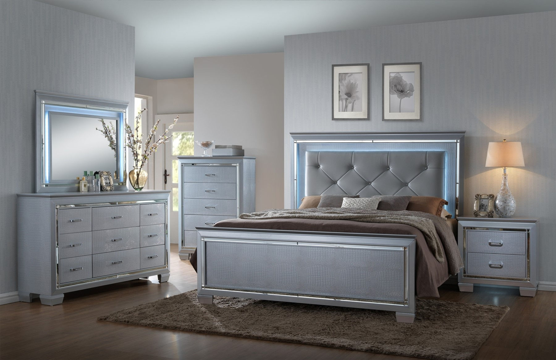 CM7100 LILLIAN 5 PIECE QUEEN BEDROOM SET