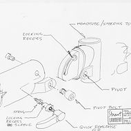 Crosshead folding bike sketches