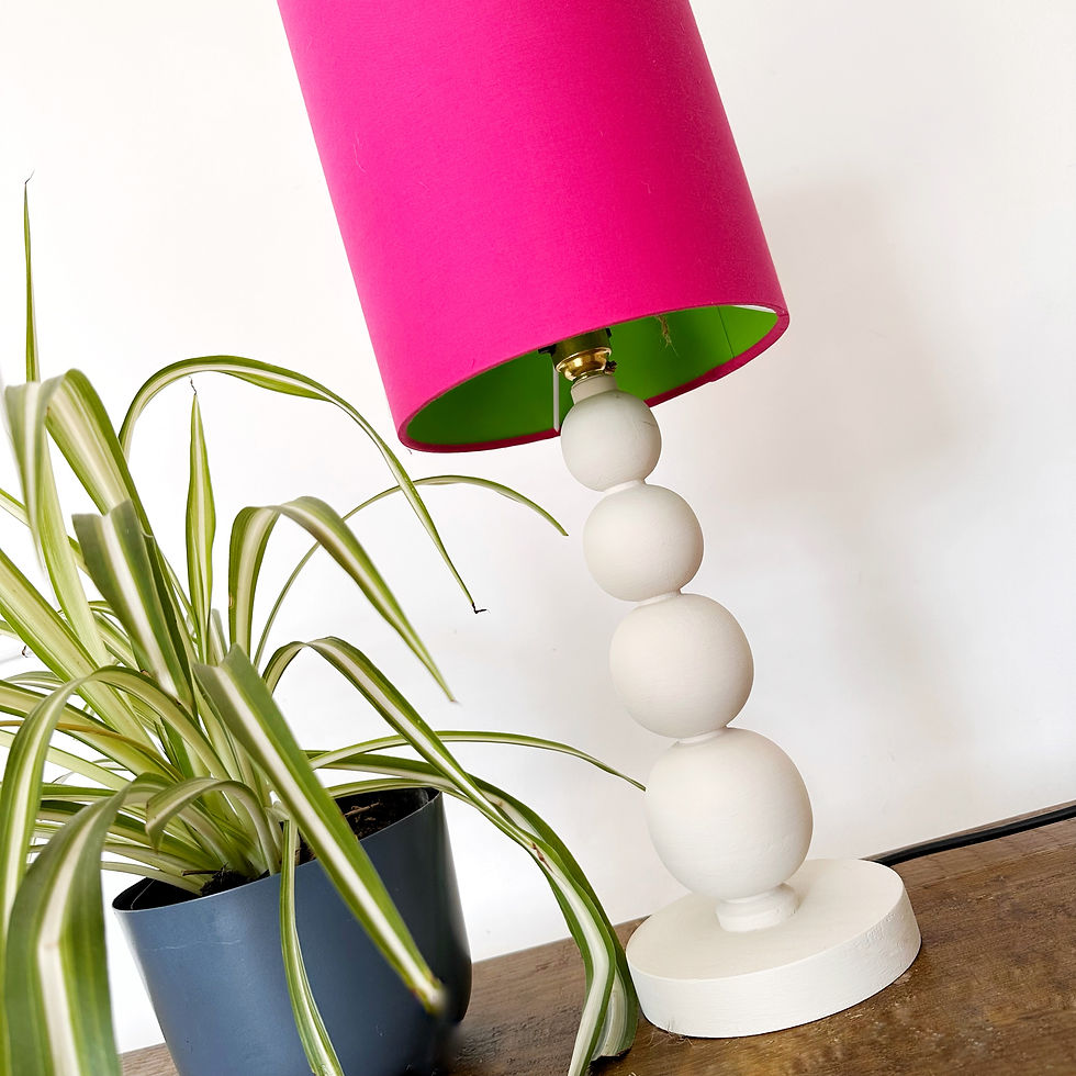 Thumbnail: Cerise Pink & Lime Green Lampshade
