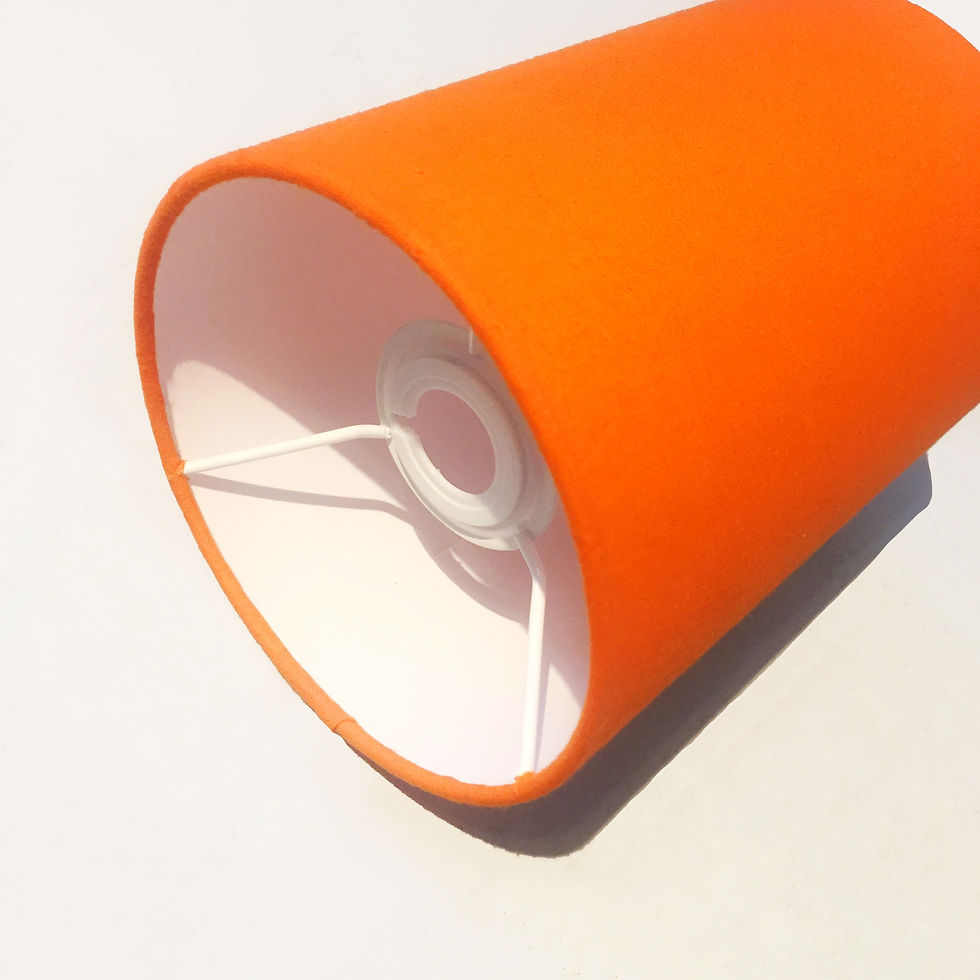 Thumbnail: Orange Lampshade With A White Lining