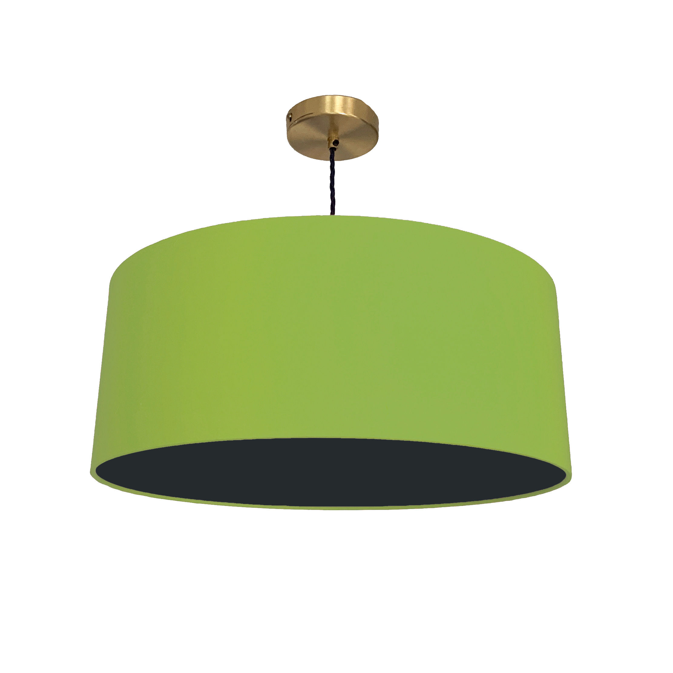 Pistachio Green & Black Lampshade
