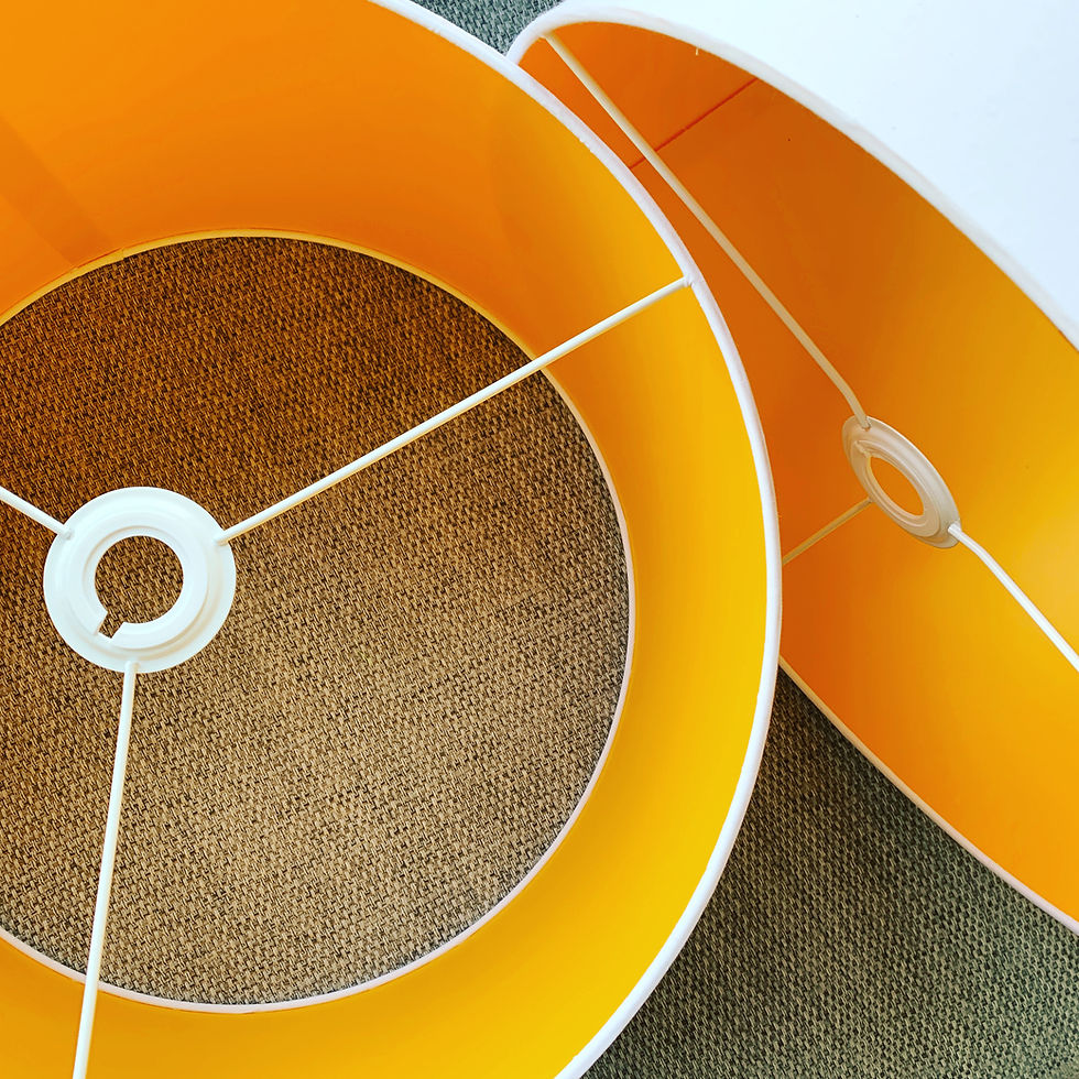 Thumbnail: White & Orange Lampshade