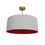 Thumbnail: Light Grey & Burgundy Red Lampshade