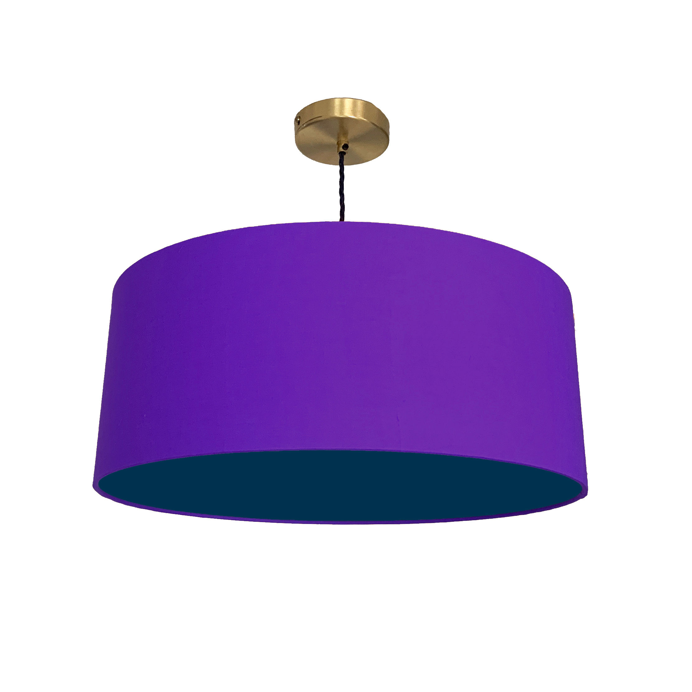 Violet & Navy Blue Lampshade