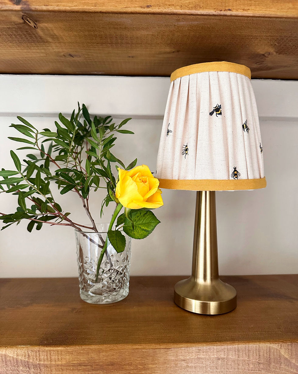 Thumbnail: Gathered Bee Lampshade