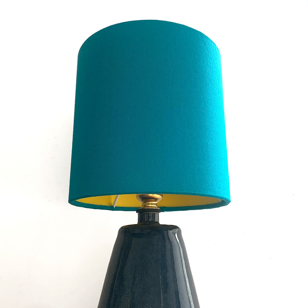 Thumbnail: Jade Green & Butter Yellow Lampshade