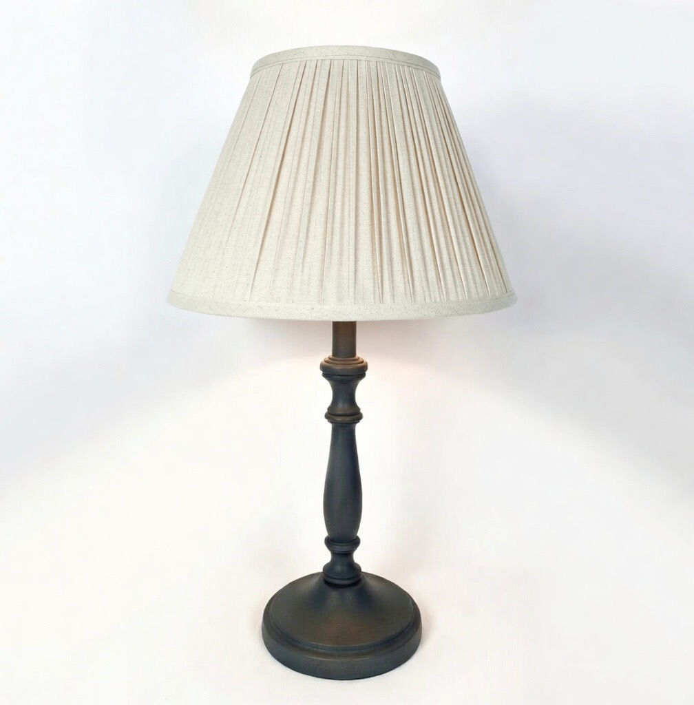 Linen Gathered Lampshade - Cream