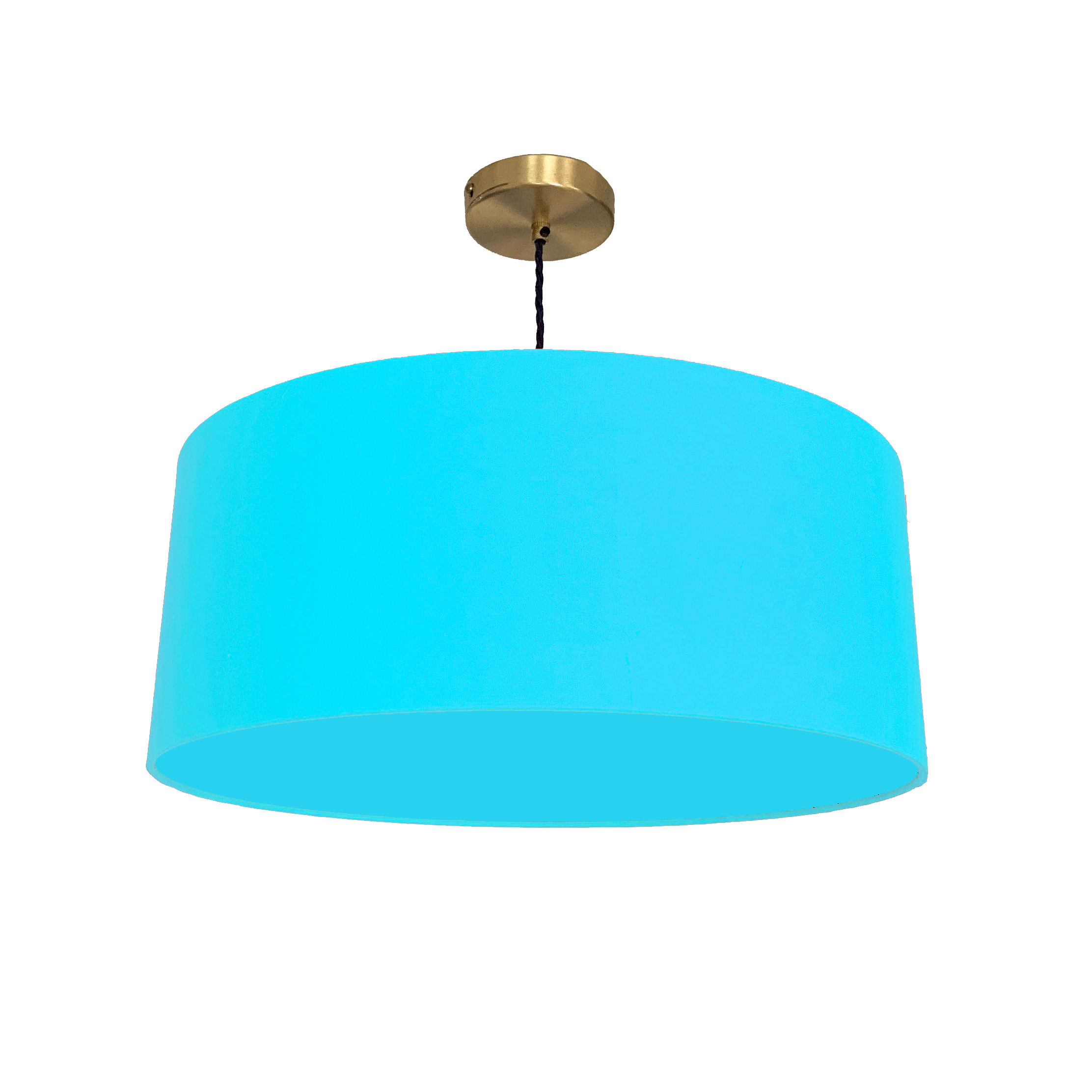 Turquoise Blue & Light Blue Lampshade