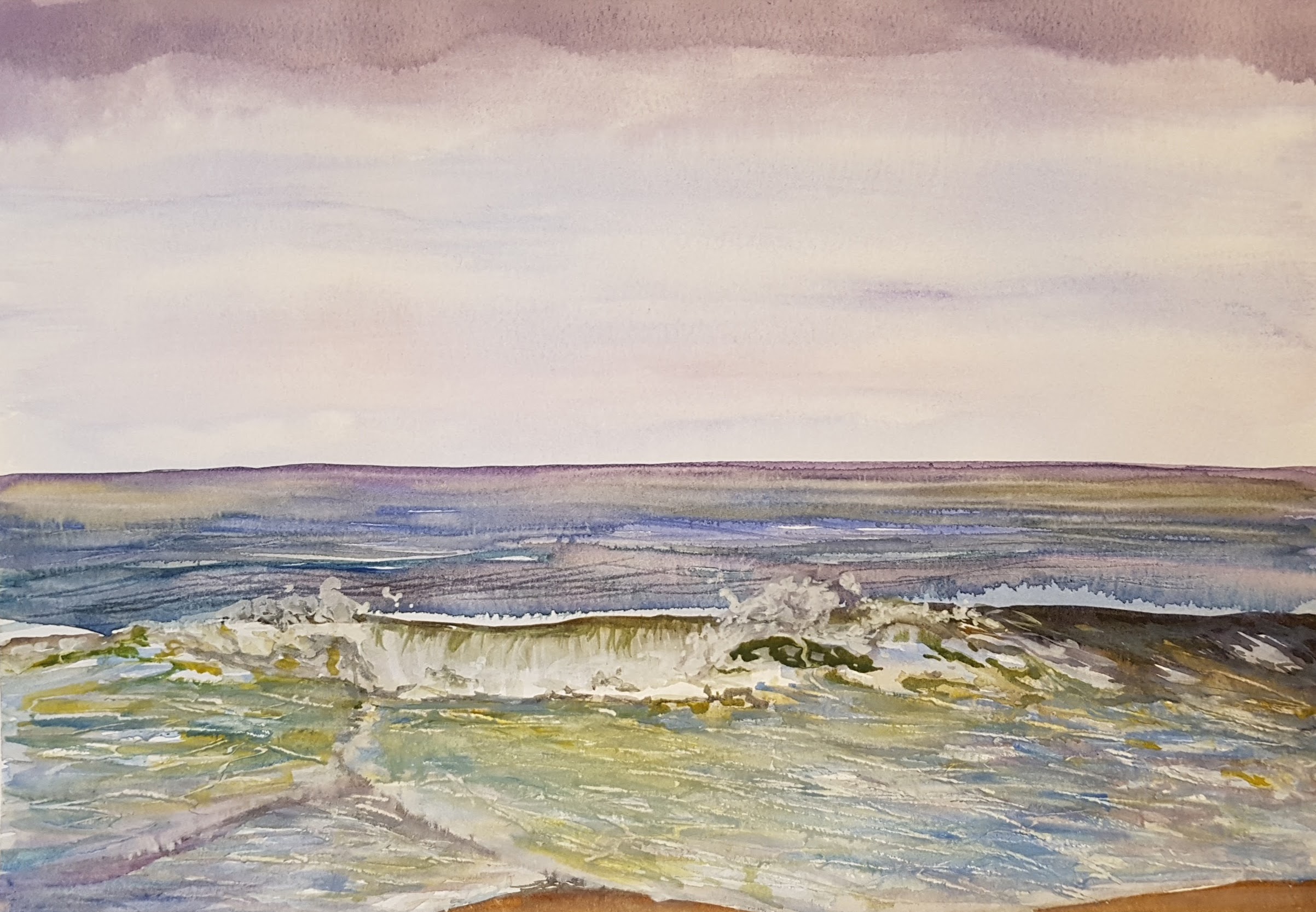 Waves at Happisburgh beach, Norfolk
