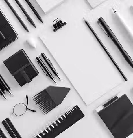 black-white-office-supplies-mockup-3d-illustration_641503-321840.avif