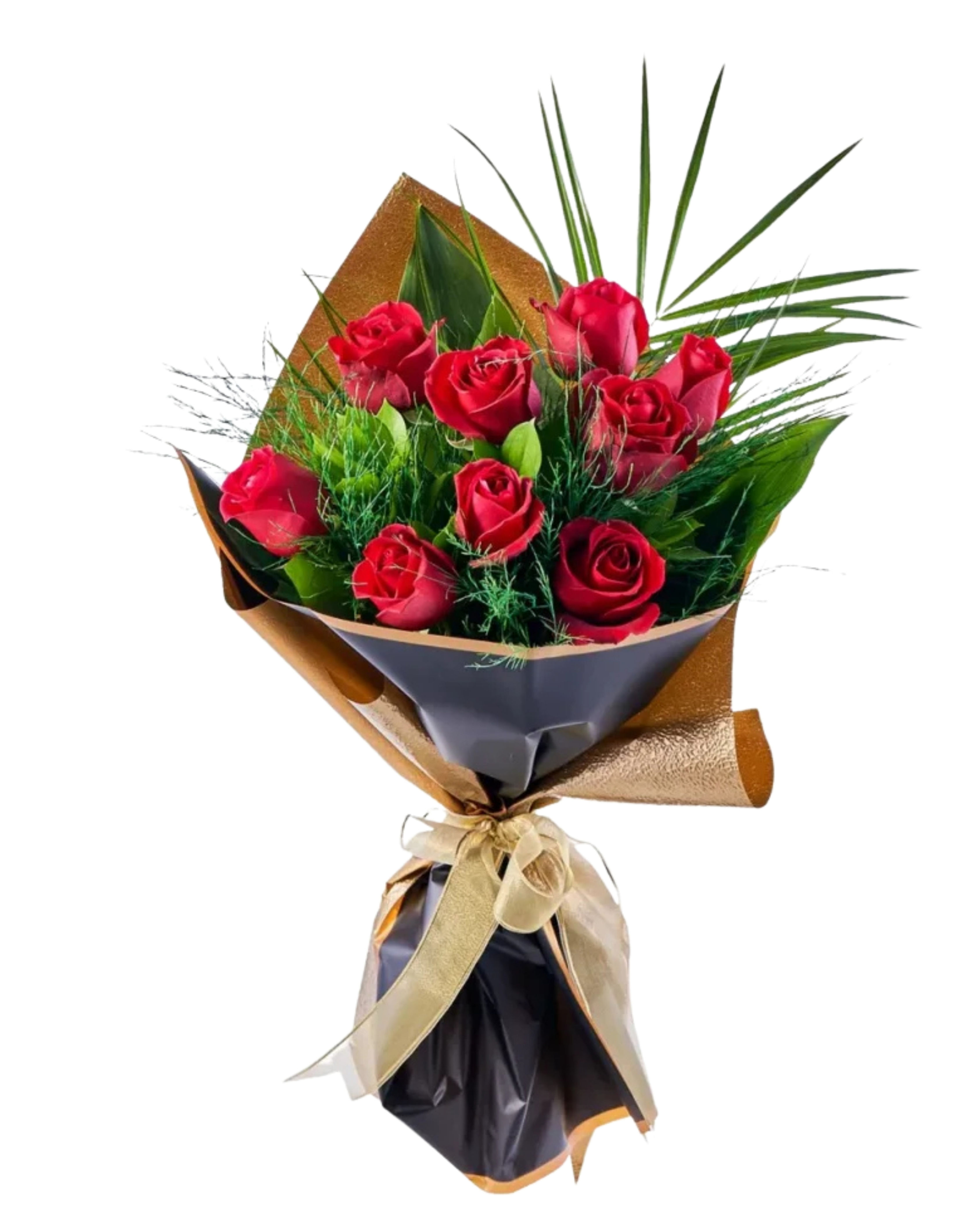 8’li Kırmızı Gül Buketi