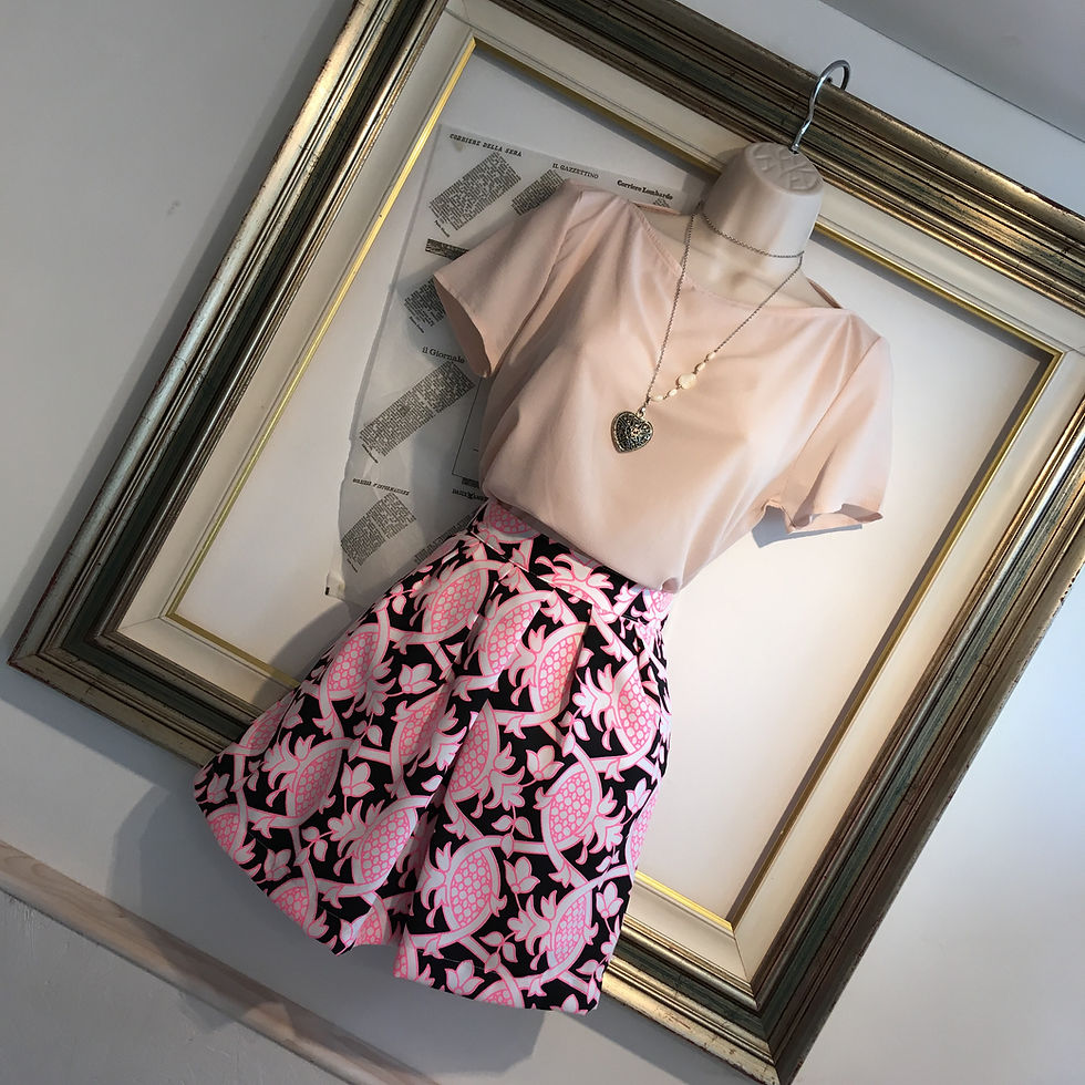 Thumbnail: Italian Bold Print skirt