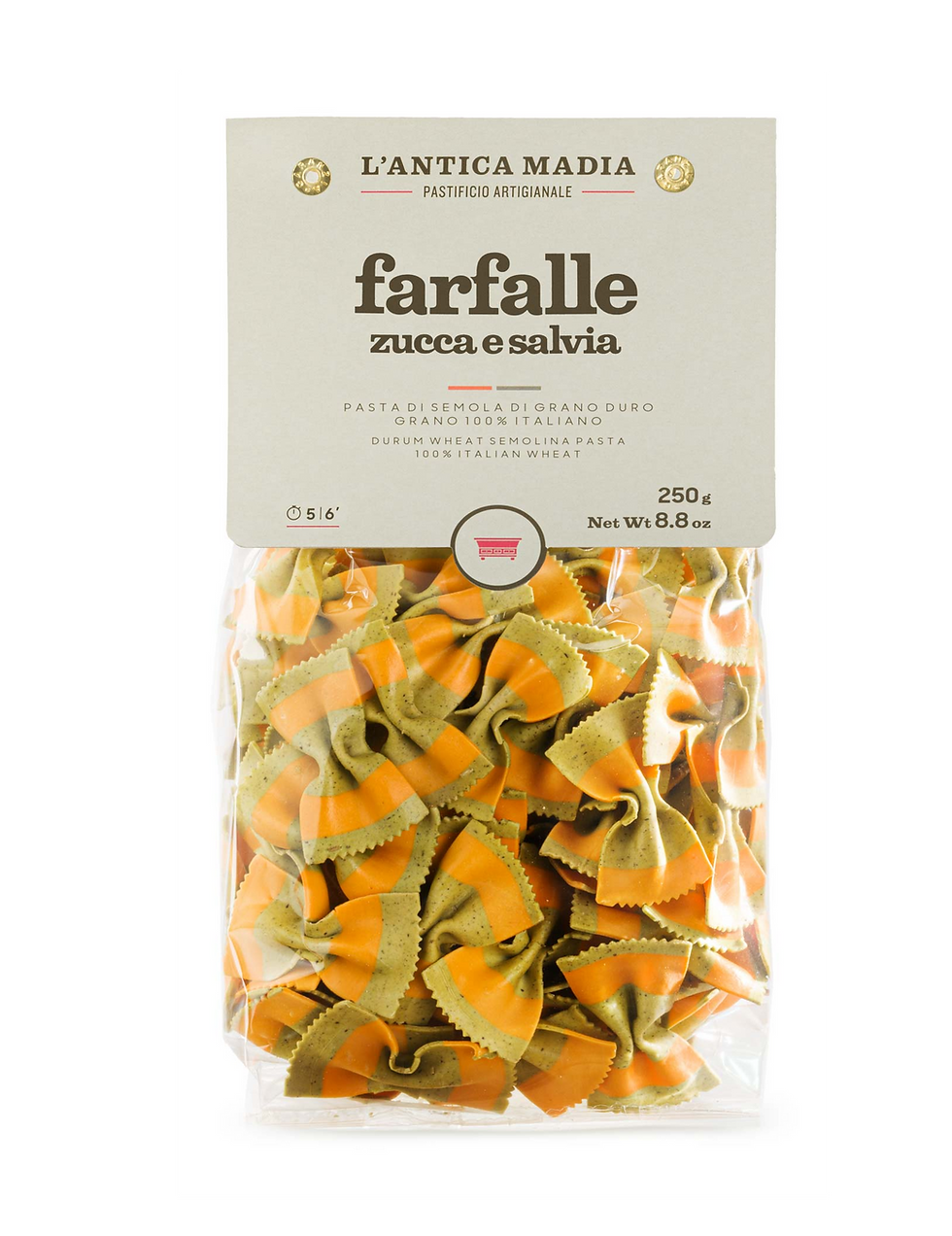 L'Antica Madia Pumpkin and Sage Farfalle