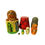 Thumbnail: Colorful Matryoshka dolls set. Includes bear, and other figurines. SMALL Traditional Nesting Dolls Set, 5 pcs/4,5" Matryoshkas