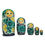 Thumbnail: BLACK CAT Nesting Dolls Set, 5 Pcs/4.4" HALLOWEEN KIDS, colorful nesting dolls displayed