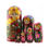 Thumbnail: LIGHT GREEN Floral Nesting Dolls Set, 5 Pcs/6" Russian dolls, flowers, and art.