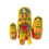 Thumbnail: Russian nesting dolls, Matryoshka dolls, flowers painted on yellow dolls.