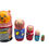 Thumbnail: Colorful bear, man, woman, and child nesting dolls on white background.