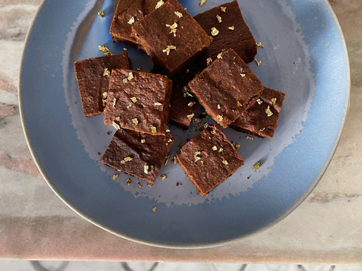 Delicious Date, Tahini, Chai Spiced Squares