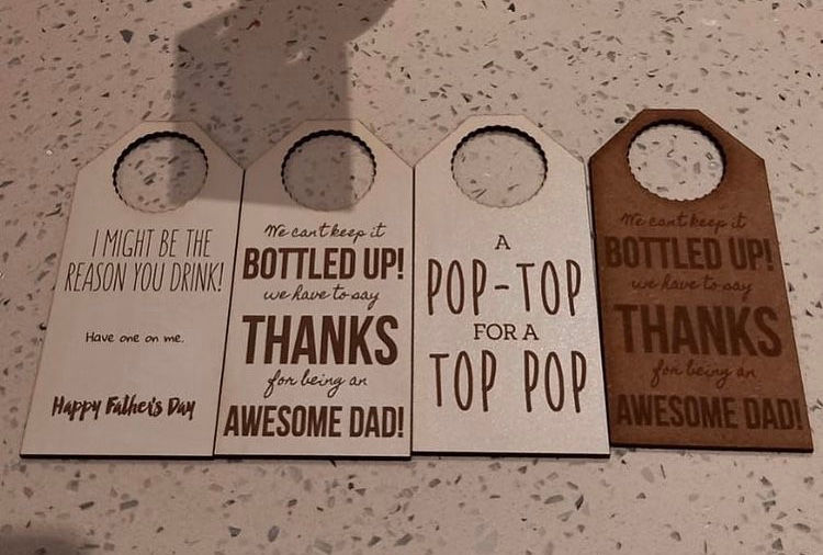 Bottle Tags - R40 each