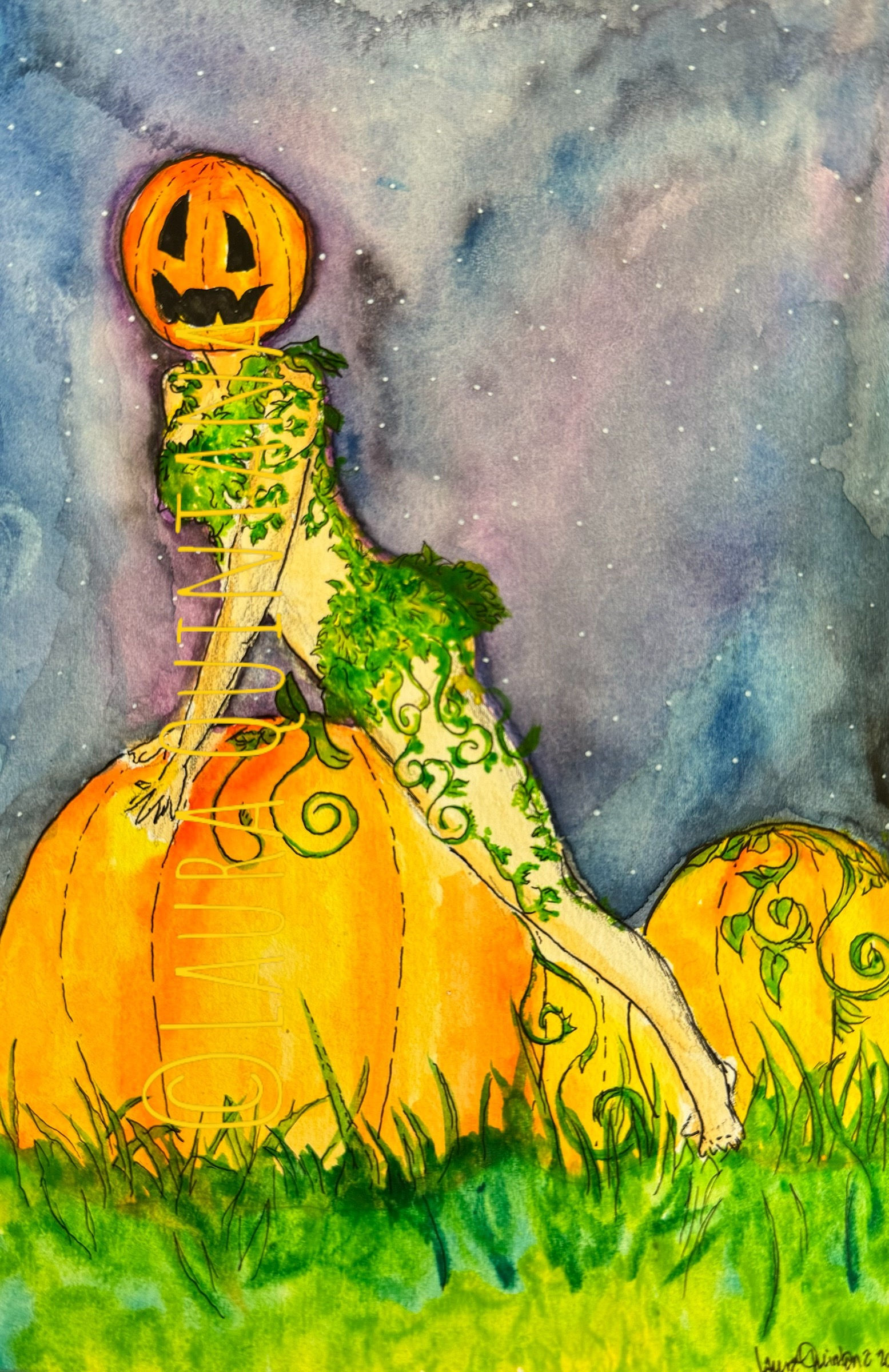 Pumpkin Pin-Ups:  “Ivy”