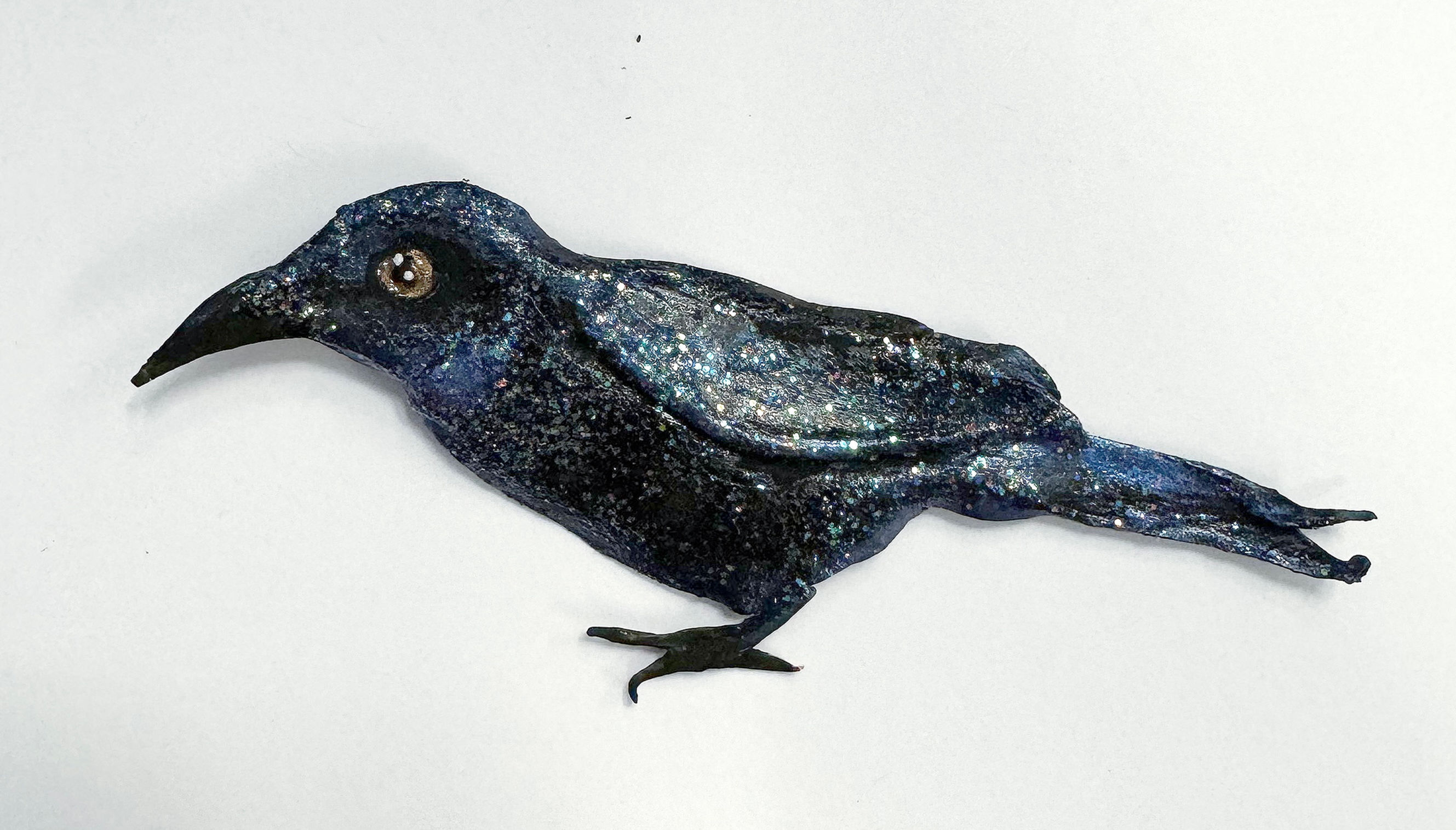 Sparkly Raven Pin