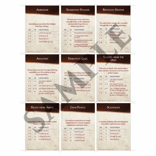 Thumbnail: Wandering Monsters Deck Underground (5E)