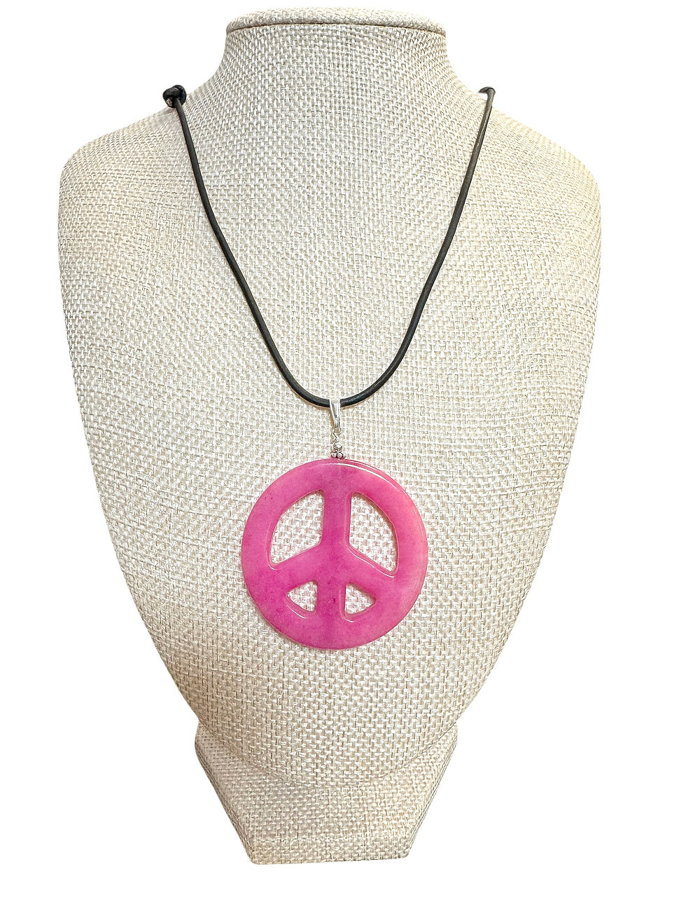 Thumbnail: Agate Peace Sign Necklace