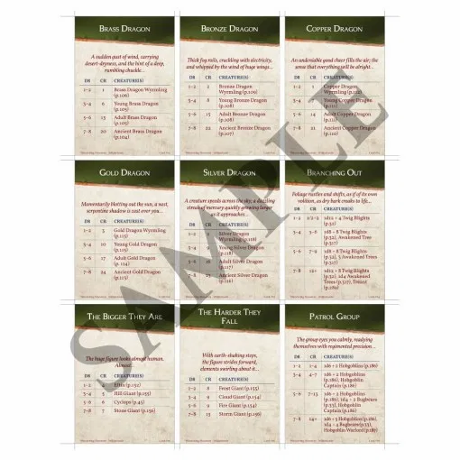 Thumbnail: Wandering Monsters Deck: Wilderlands (5E)