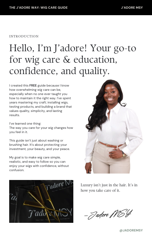 Thumbnail: The J'adore Way: Wig Care Guide