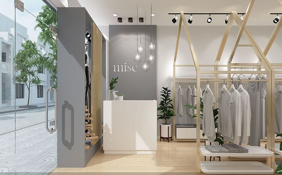 Thiết kế nội thất shop quần áo
