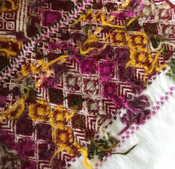 Underside of 'huipil' brocade