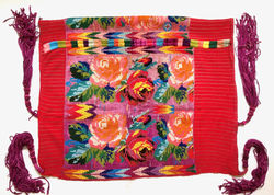 Floral 'tzute', mid 20th century. Chichicastenango, Guatemala