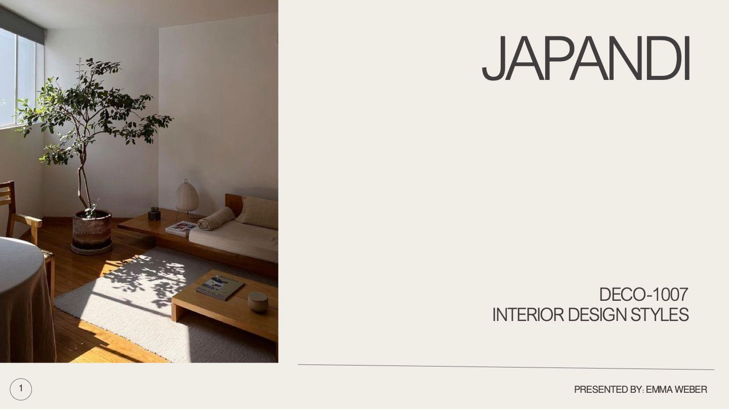 Interior Design Styles Project