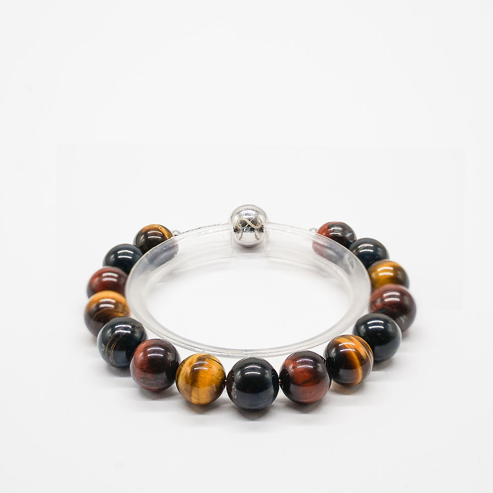 Thumbnail: Three-color tiger eye bracelet