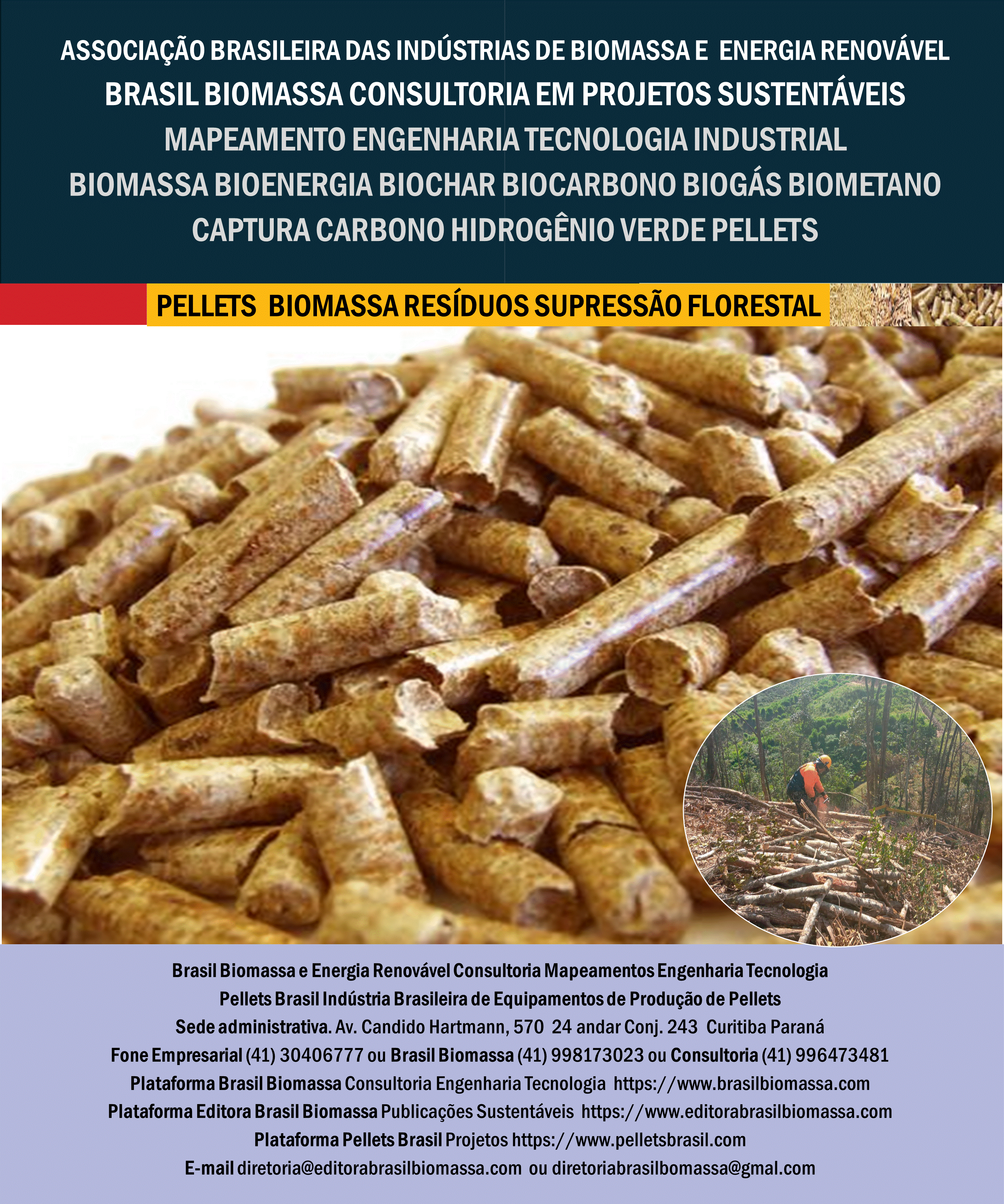 Brasil Biomassa Pellets Madeira Resíduos Supressão Florestal.gif