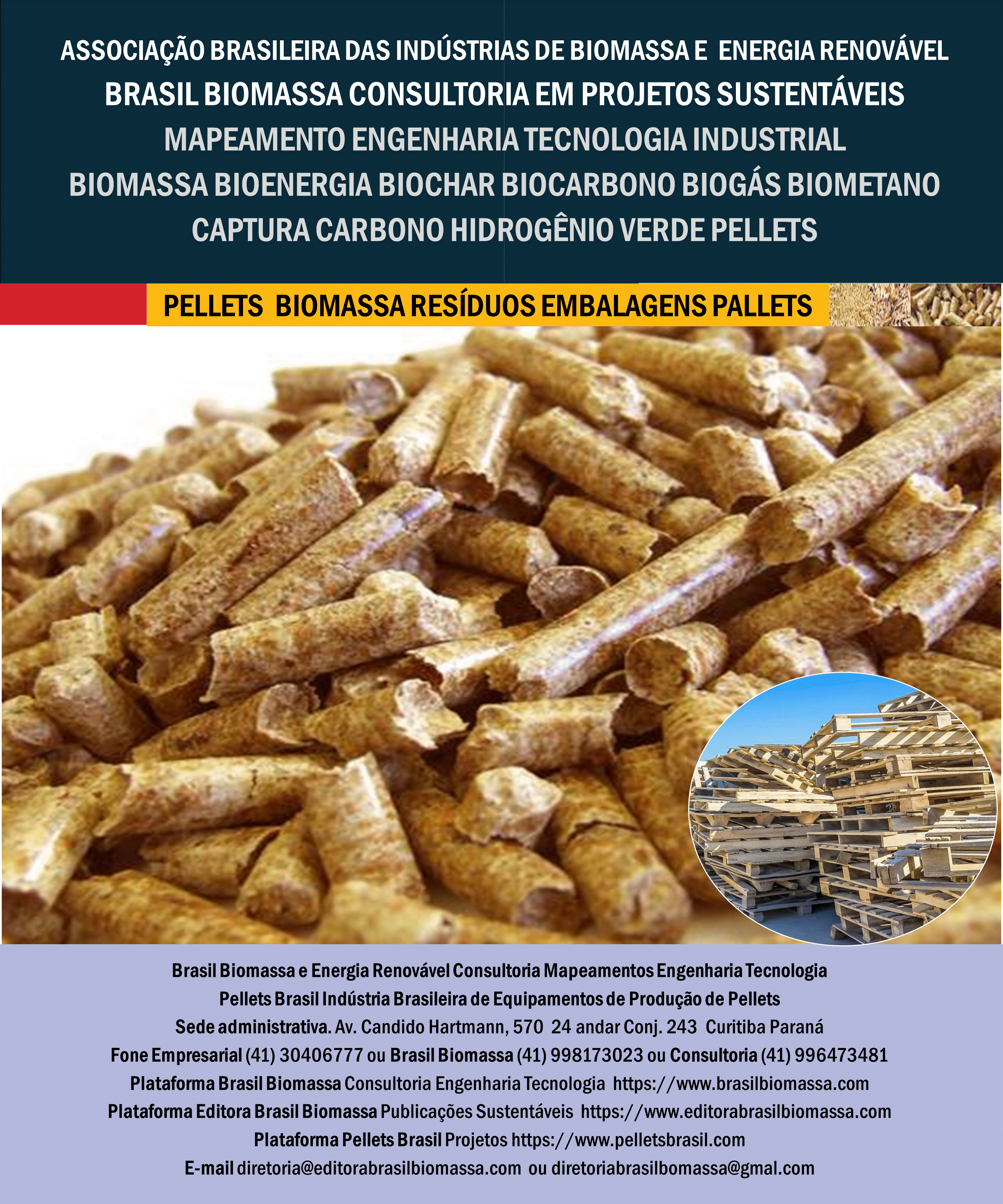 Brasil Biomassa Pellets Madeira Resíduos Embalagens Pallets.gif