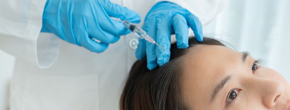 administering a biotin injection to a client to support hair, skin, and nail health