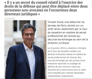 Retour sur l'arrêt du 26 janvier 2022 et la nouvelle loi Confiance, Actuel Direction juridique. 