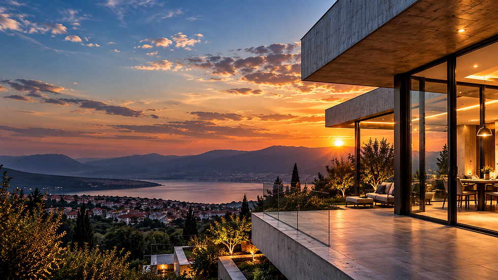 Villa Minimalista al Tramonto sul Lago.png