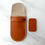 Thumbnail: Leather Watch Pouch Smooth Brown (Rounded)